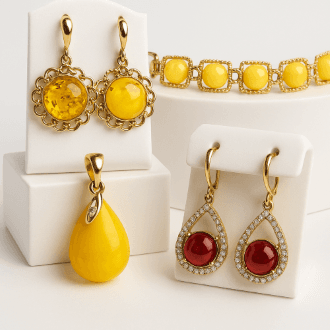 تصاميم نادرة من الكهرمان العنبري