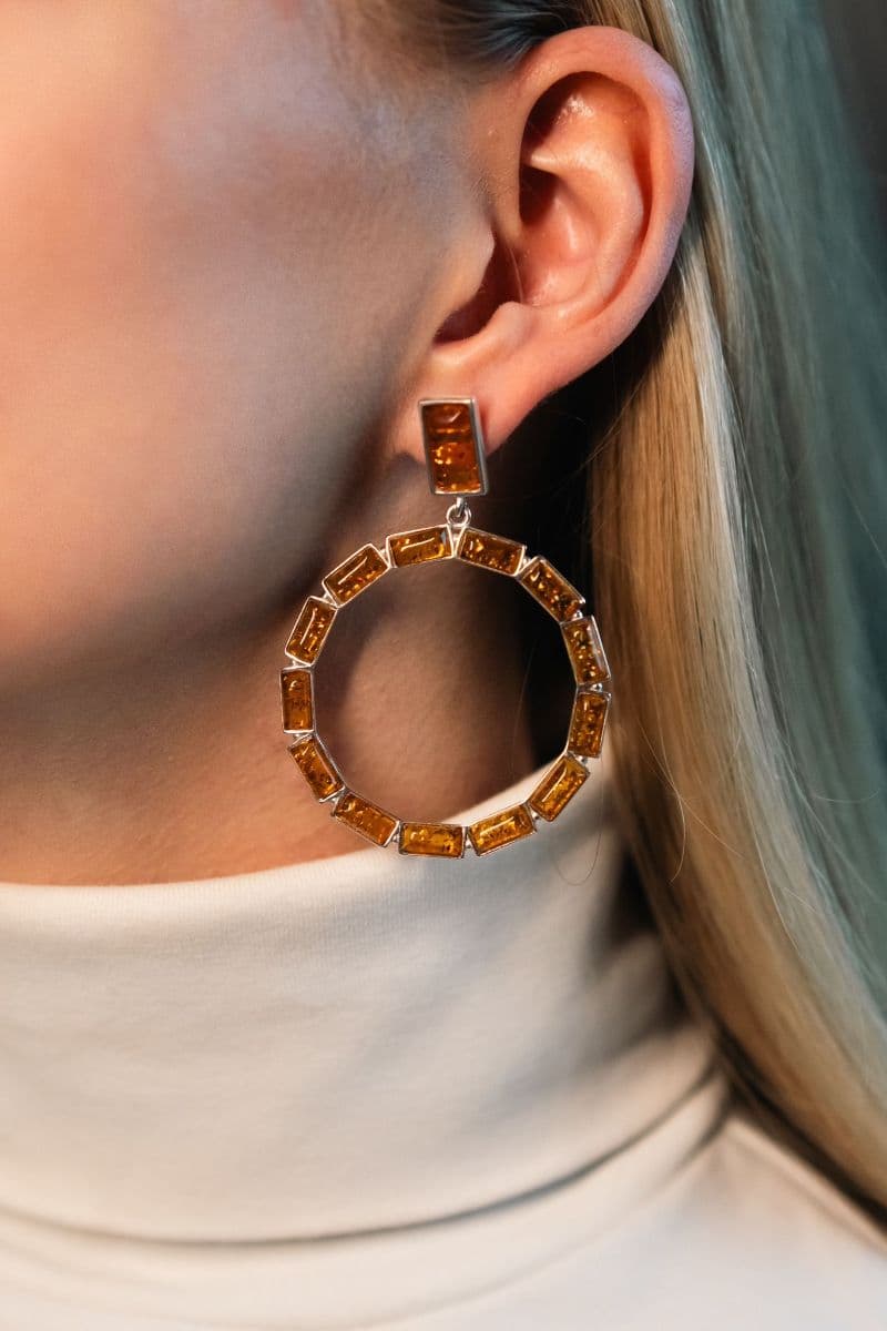 اقراط دائرة حجم كبير